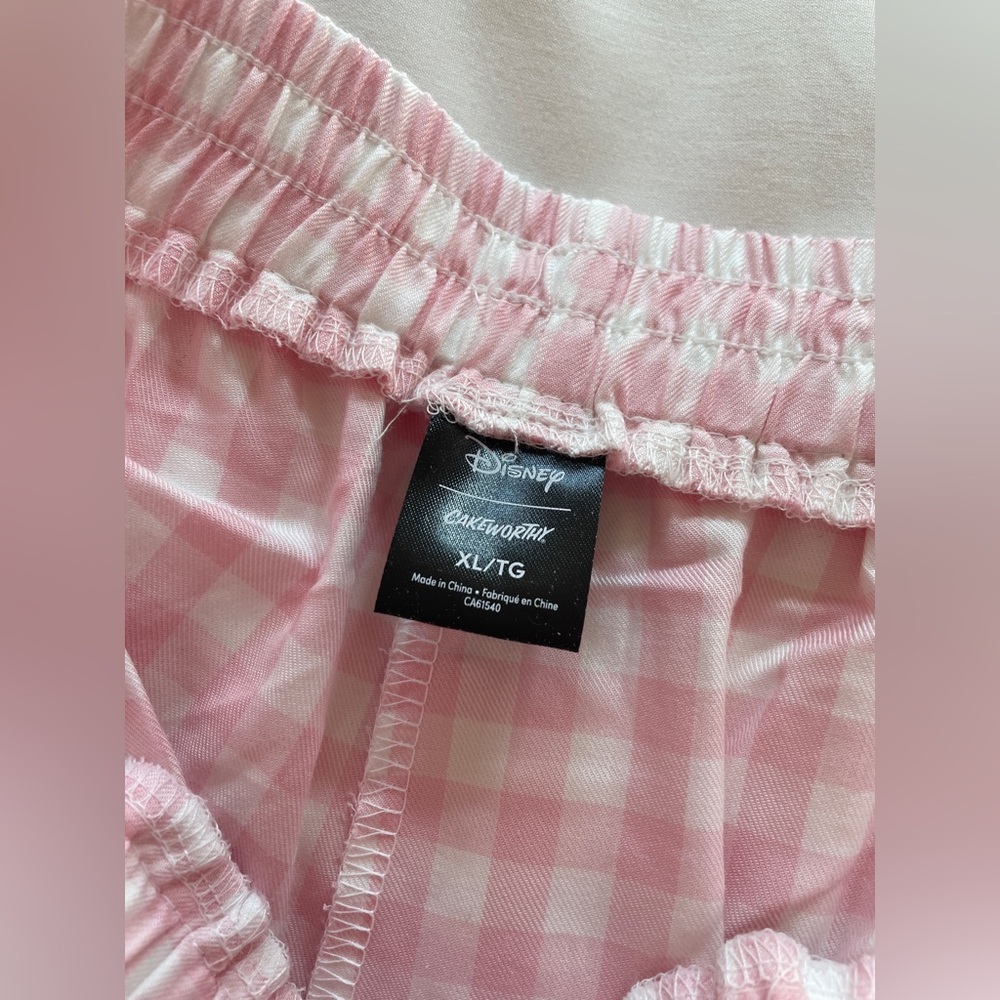BNWT Cakeworthy Disney Artistocats Pink Gingham Elastic Waist Lounge Pant - Picture 11 of 14